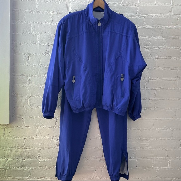 Kaelin 1990s Vintage Track Suit Size Large Wind Breaker Jacket-Pants - Picture 1 of 16